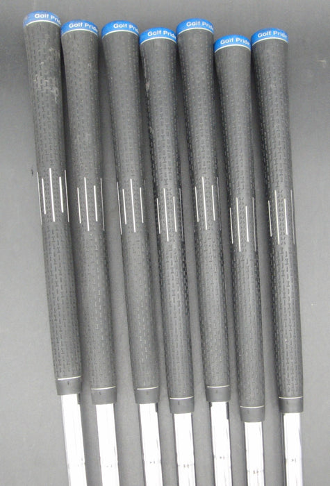 Set of 7x Ping G Series Brown Dot Irons 4-PW Stiff Steel Shafts GolfPride Grips
