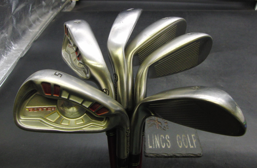 Set of 6 x TaylorMade Burner Japanese Model Irons 5-PW Stiff Graphite Shafts*