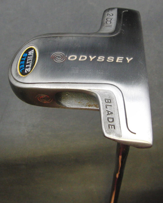 Odyssey White Steel 2-Ball Blade Putter 86.5cm Length Steel Shaft Acer Grip