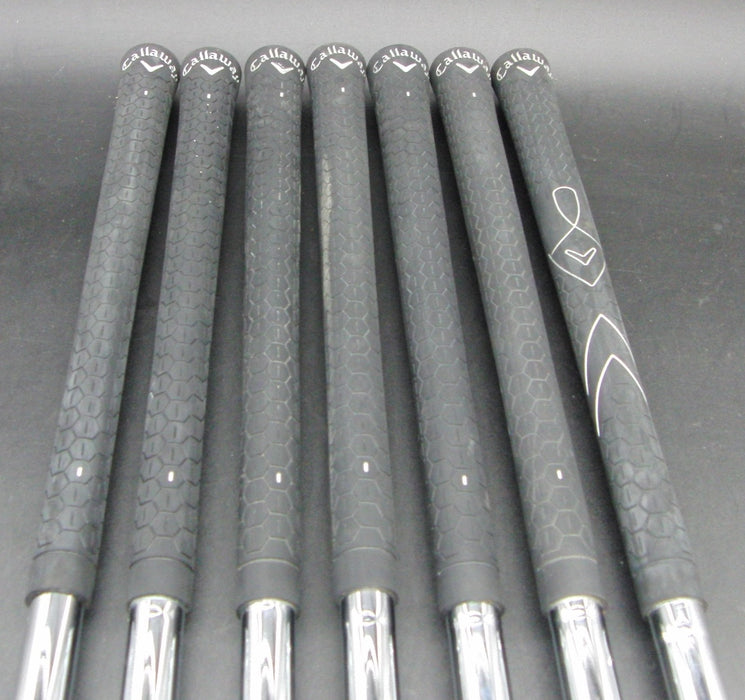Set of 7x Callaway Warbird 5-SW Irons Uniflex Steel Shafts Callaway Grips