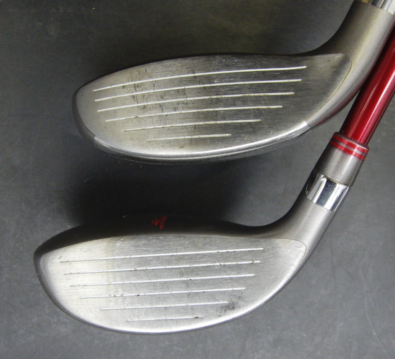 Set of 2 Cobra Baffler Red 25° 5 +28° 6 Hybrids Stiff Graphite Shafts*