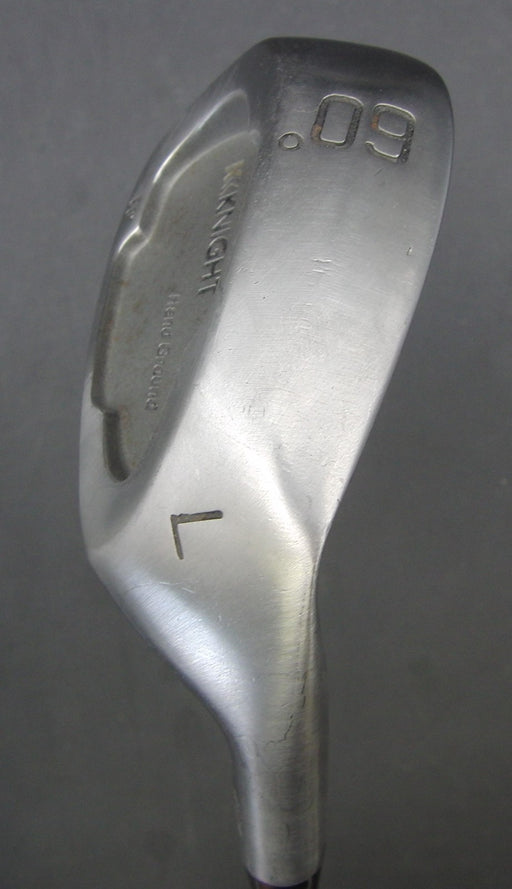 Knight Hand Ground 60° Lob Wedge Regular Steel Shaft Black Grip