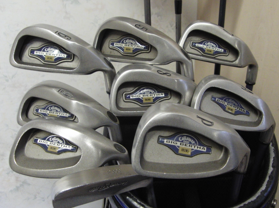 Set Of Callaway Big Bertha 5-PW/SW/GW Irons+3 Wood+3 Hybrid + 10 Driver + Putter