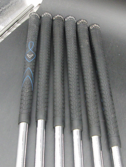 Set of 6x Callaway X22 5-PW Irons Stiff Steel Shafts Callaway Grips