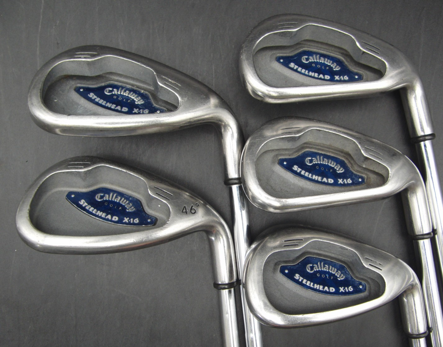 Set Of Callaway Steel Head X 16 6-PW Irons + 3 Wood + 5 Hybrid + Driver + Putter