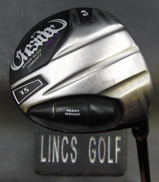 Onesider NS-01 Never Slice Concept 15° 3 Wood Regular Graphite Shaft Black Grip