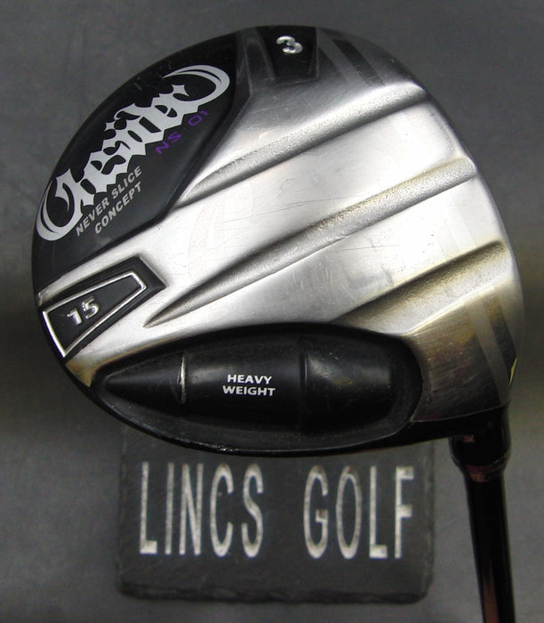 Onesider NS-01 Never Slice Concept 15° 3 Wood Regular Graphite Shaft Black Grip