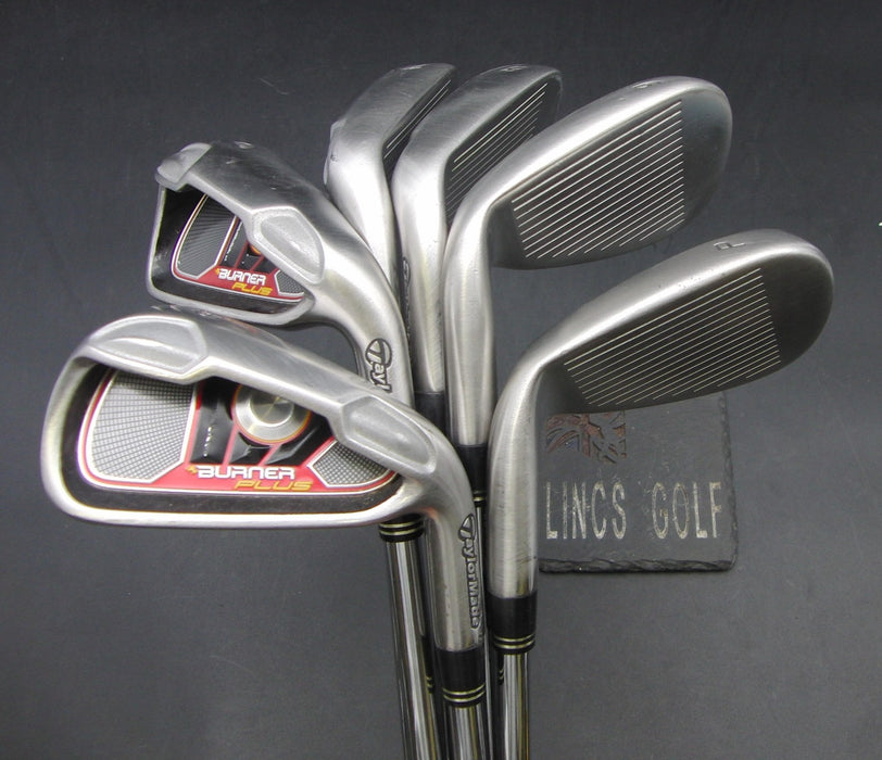 Set of 6x TaylorMade Burner Plus 5-PW Irons Stiff Steel Shafts TaylorMade Grips*