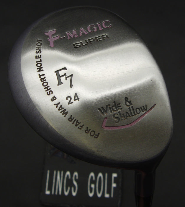 Ladies Magic Super Wide & Shallow 24° 7 Wood Ladies Graphite Shaft Royal Grip