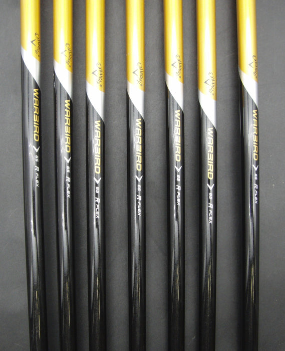 Set of 7x Callaway WarBird Irons 5-SW Regular Graphite Shafts Callaway Grips