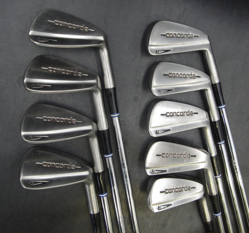 Set of 9x George Nicoll Concorde Irons 3-11 Regular Steel Shafts GolfPride Grips