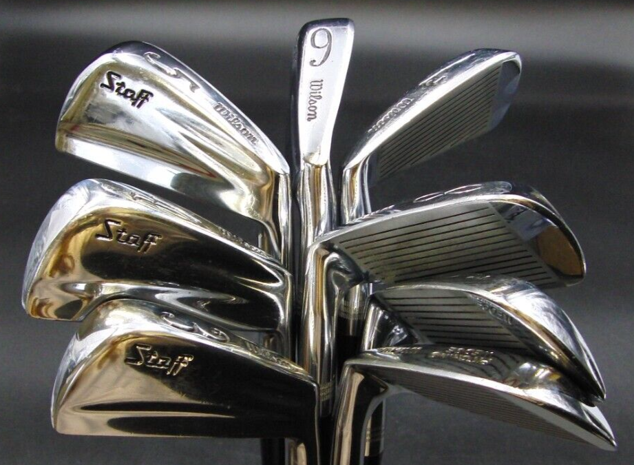 Set of 8 x Wilson Staff Irons 3-PW Regular Steel Shafts Wilson Staff Grips