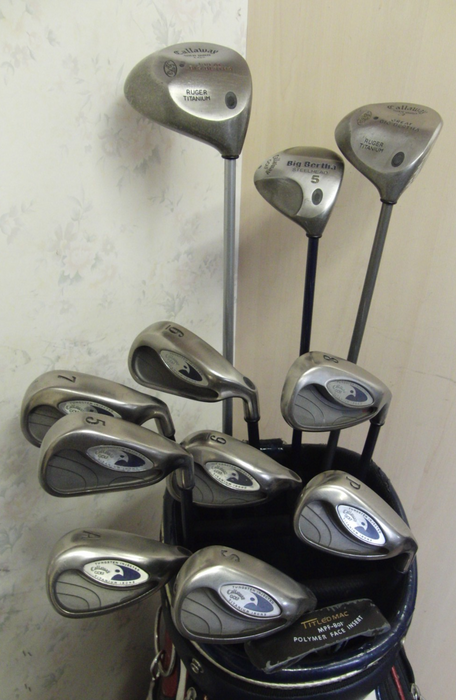 Set of Callaway Golf Irons 5-GW + 10 Callaway Driver + 3 Wood + 5 Wood + Putter*
