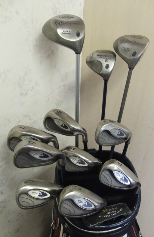 Set of Callaway Golf Irons 5-GW + 10 Callaway Driver + 3 Wood + 5 Wood + Putter*