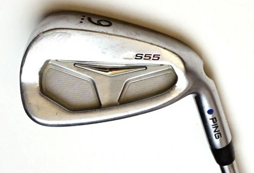 Ping S55 Blue Dot 9 Iron Project X 6.0 Stiff Steel Shaft Golf Pride Grip