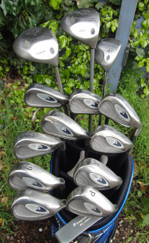 Set of Callaway Hawk Eye Iron 3-SW+AW+ Driver + 3 Wood + 4 Wood + Putter*