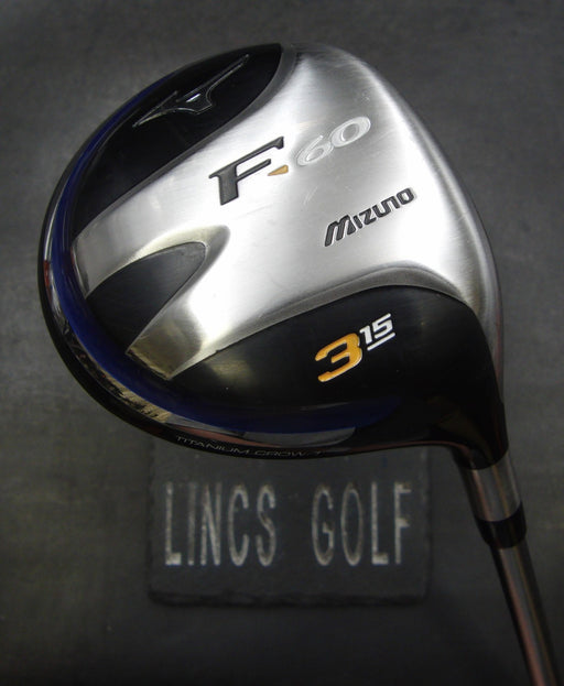 Mizuno F-60 15° 3 Wood Extra Stiff Graphite Shaft Golf Pride Grip