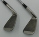 Set of 2 x Mizuno Center Flag 7 + 8 Irons Regular Steel Shafts Mizuno Grips