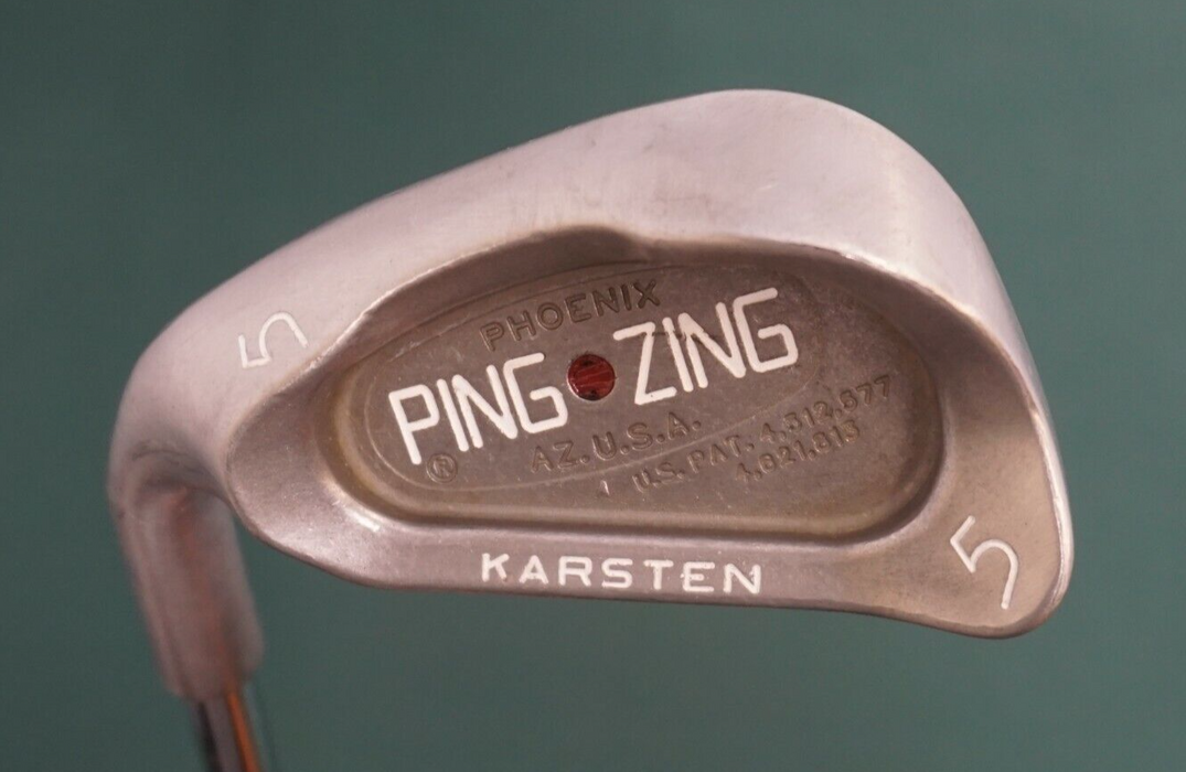 LeftHanded Ping Zing Maroon Dot 5 Iron Regular Steel Shaft Ping Grip