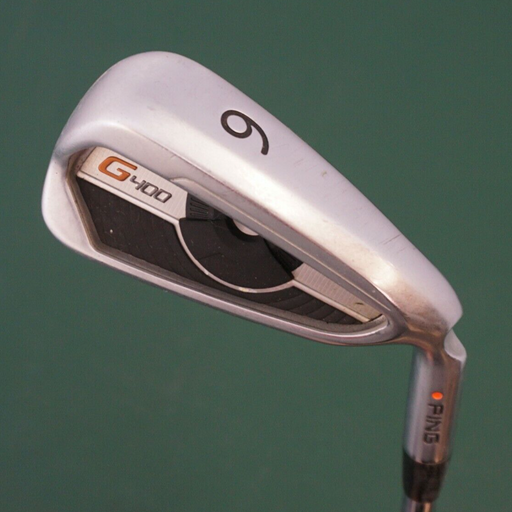 Ping G400 Orange Dot 6 Iron Stiff Steel Shaft Lamkin Grip