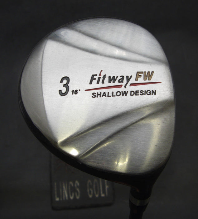 Fitway Shadow Design 16° 3 Wood Stiff Graphite Shaft Golf Planner Grip