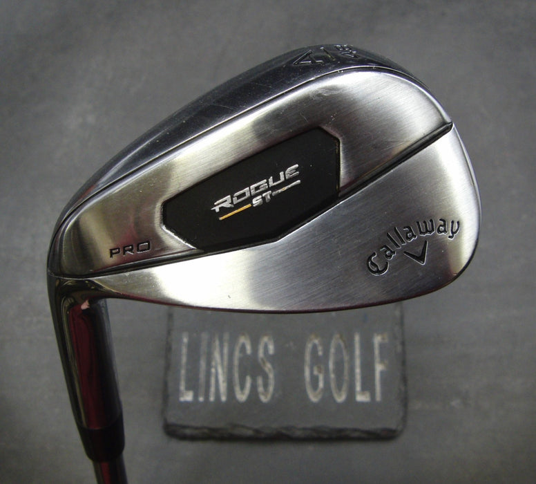 Left Handed Callaway Rogue ST Pro Gap Wedge Stiff Steel Shaft Golf Pride Grip