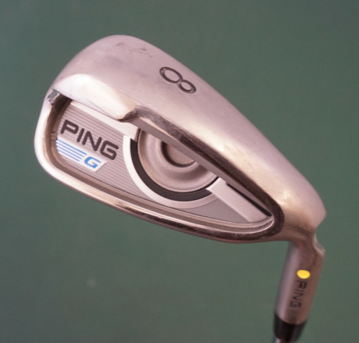 Ping G Series Yellow Dot 8 Iron Stiff Steel Shaft Ping Grip