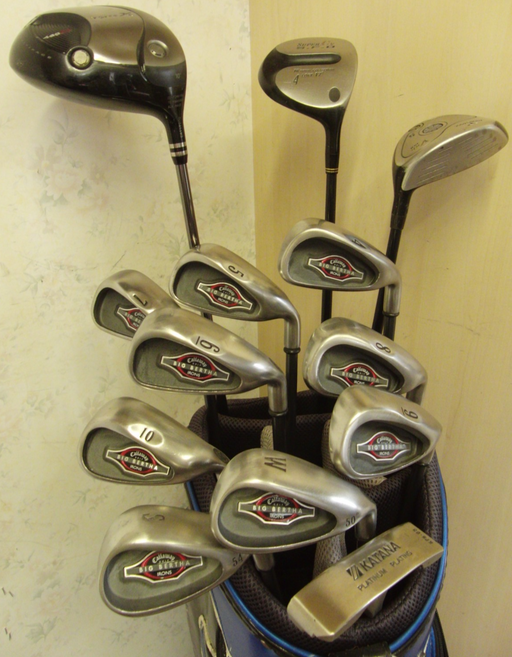 Set Of Callaway Big Bertha 4-SW Irons+ Inpresx Driver + 4 Wood + 5 Wood + Putter