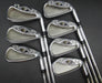 Set of 7x TaylorMade r7 cgb rac 4-PW Irons Stiff Steel Shafts TaylorMade Grips