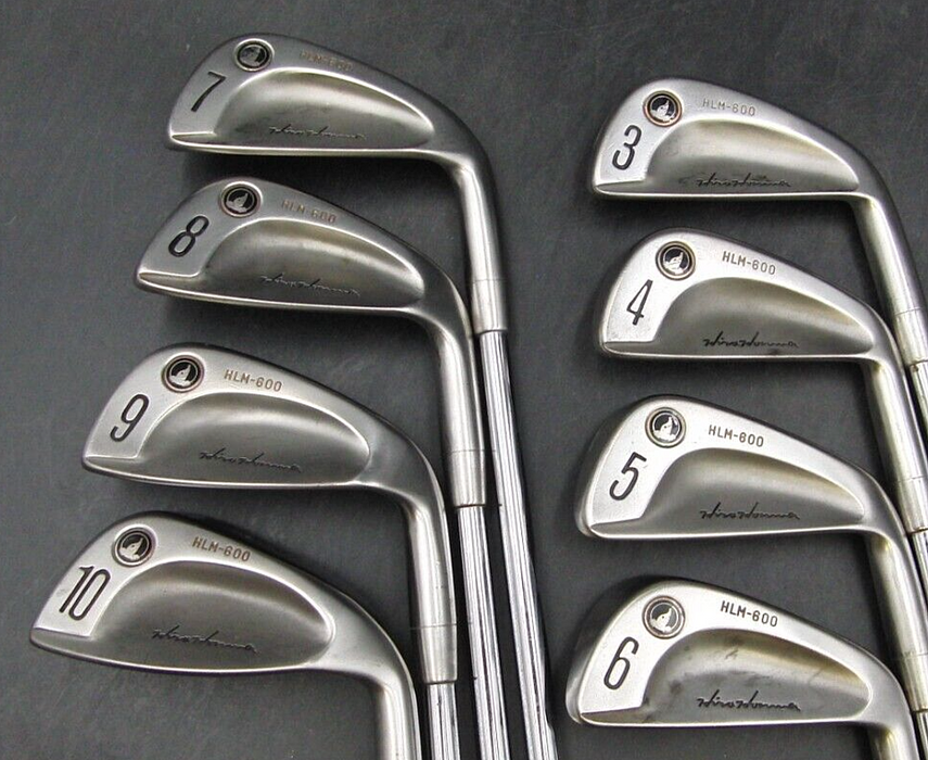 Vintage Set of 8 x Honma HLM-600 Irons 3-10 Regular Steel Shafts Honma Grips
