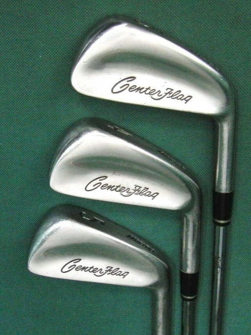 Set of 3 x Mizuno Center Flag Irons 3-5 Regular Steel Shafts Mizuno Grips