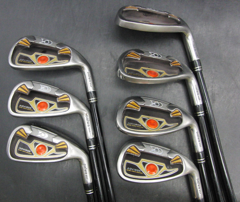 Set of 7 x Daiwa Advisor Royal Irons 5-SW Regular Graphite Shafts Daiwa Grips*