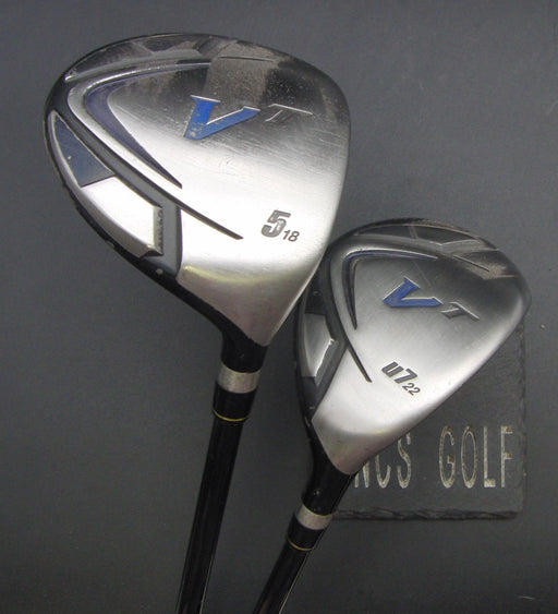 Set of 2 Tobunda VT 5 Wood & 7 Hybrid Regular Graphite Shafts Black Grips