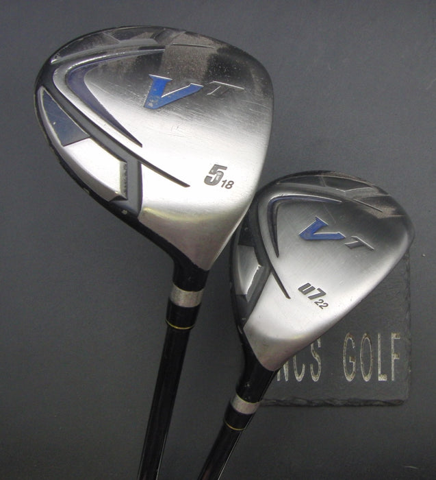 Set of 2 Tobunda VT 5 Wood & 7 Hybrid Regular Graphite Shafts Black Grips