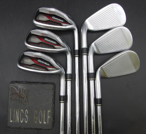 Set of 6x TaylorMade Aeroburner 5-PW Irons Stiff Steel Shafts TaylorMade Grips