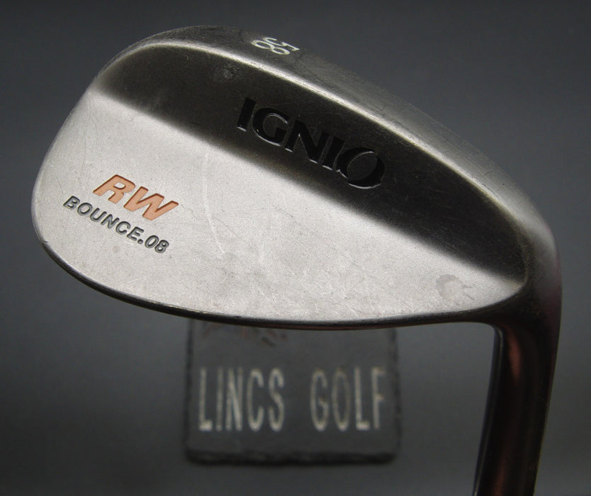 Ignio RW Bounce 08 58° Sand Wedge Regular Steel Shaft Ignio Grip