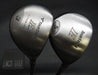 Set of 2 Bridgestone Tourstage FHT 3+5 Woods Stiff Graphite Shafts G/Pride Grips