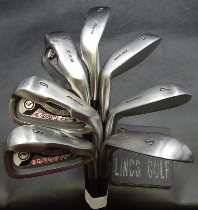 Set of 7 x Mizuno Eurus LG200 Irons 5-SW Regular Graphite Shafts Mixed Grips