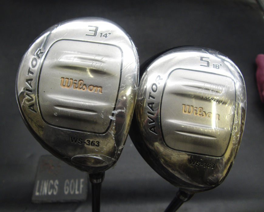 Set of 2 Wilson Aviator WS-363 14° 3 Wood + 18° 5 Wood Regular Graphite Shafts