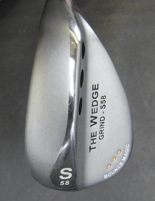 Bounce Magic The Wedge Grind- S58 Sand Wedge Stiff Steel Shaft Bounce Magic Grip