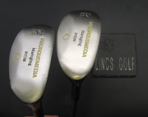 Set of 2 Ryobi Vigmedia Maraging 5 + 6 Hybrids Regular Graphite Shaft Black Grip