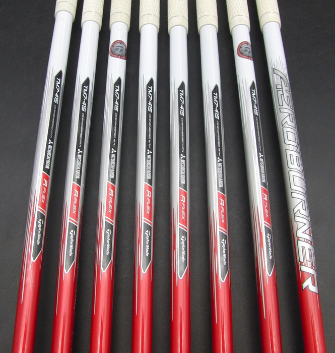 Set of 8x TaylorMade Aeroburner 5-SW + AW Irons Regular Graphite Shafts