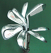 Set Of 7 x Srixon I-302 Forged Irons 4-PW Stiff Steel Shafts Mixed Grips