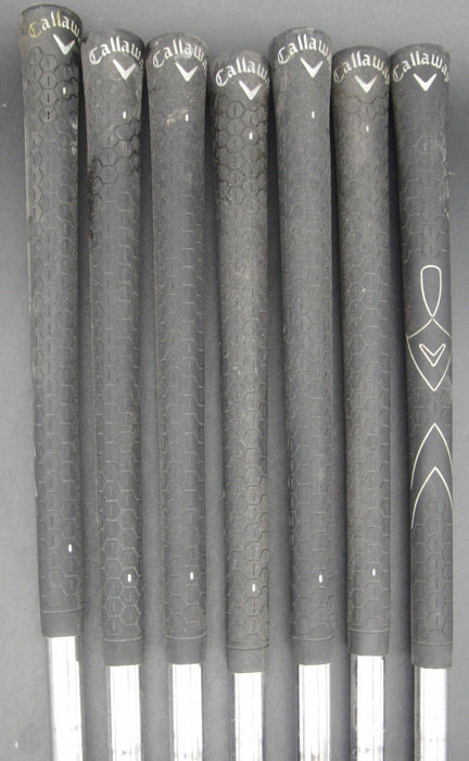 Set of 7x Callaway WarBird Irons 5-SW Uniflex Steel Shafts Callaway Grips