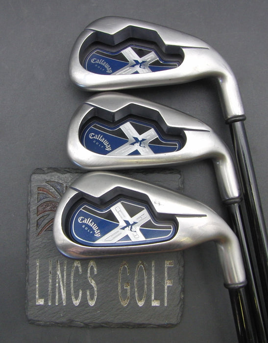 Set of 3 Callaway X18 4 Iron + 5 Iron + 6 Iron Regular Graphite Shafts