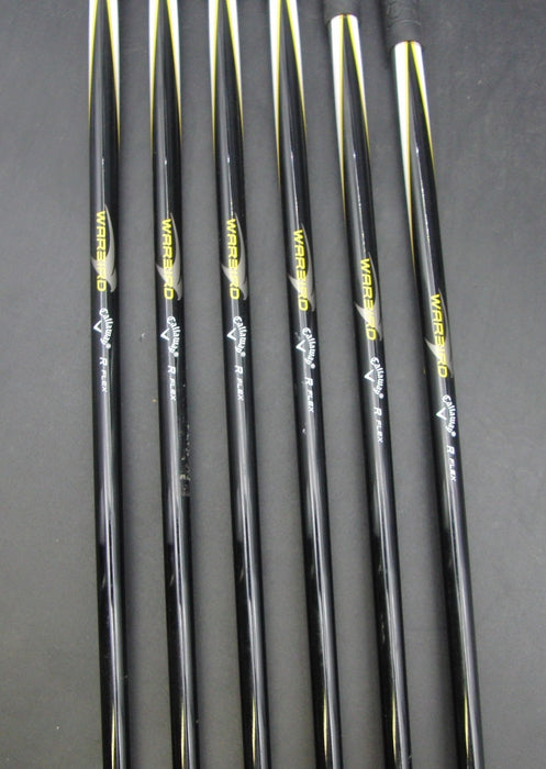 Set of 6x Callaway Warbird 5-PW Irons Regular Graphite Shafts Callaway Grips*