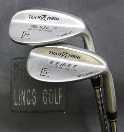 Set of 2 Team Toho Takumi 52° + 58° Wedges Regular Steel Shafts Black Grips