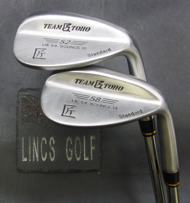 Set of 2 Team Toho Takumi 52° + 58° Wedges Regular Steel Shafts Black Grips