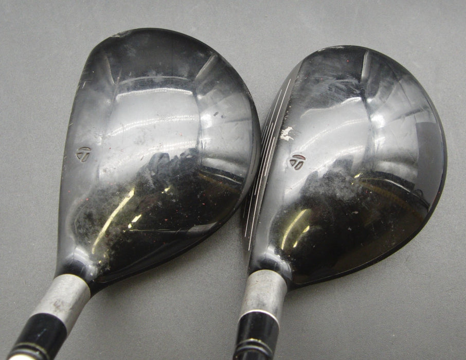 Set of 2 TaylorMade r7 st 3+4 Woods Stiff Graphite Shafts Circle Grips*