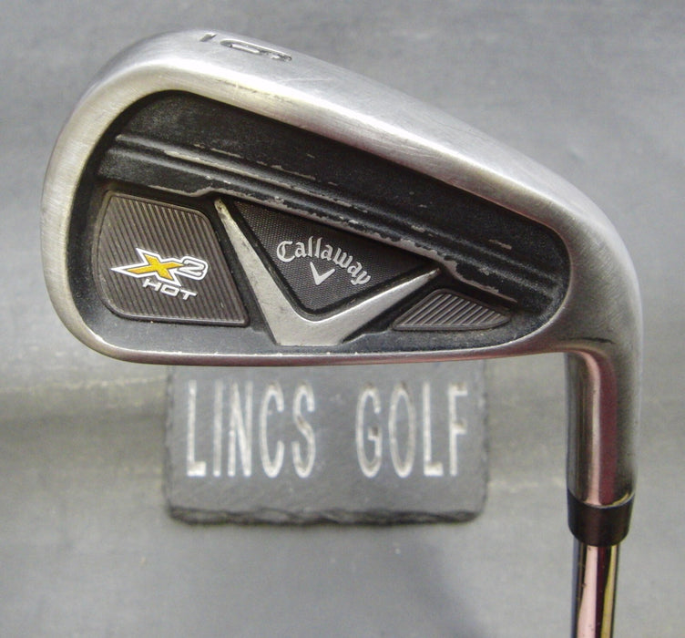 Callaway X2 Hot 6 Iron Stiff Steel Shaft Callaway Grip